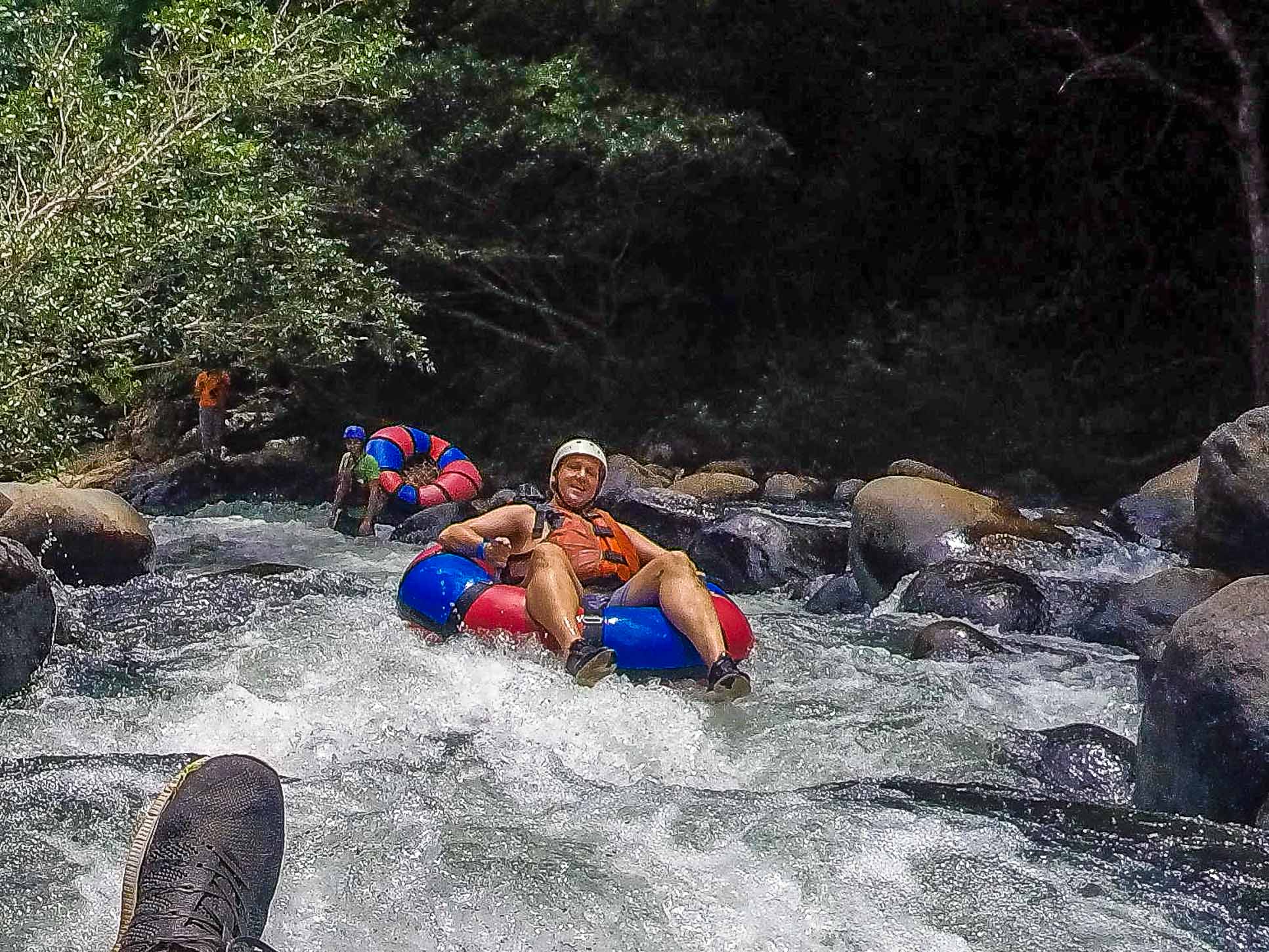Man On The River Path Rio Negro Tubing Rincon De La Vieja